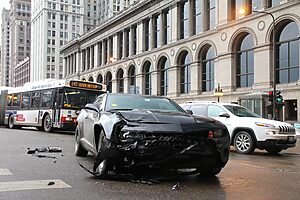 Car Crash on City Street