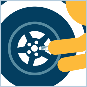 Step 11 to changing a flat tire: Put on and tighten lugs. Road Safety 101: A Weekly Guide to Staying Safe On The Road by the Detroit car accident attorneys at Goodman Acker
