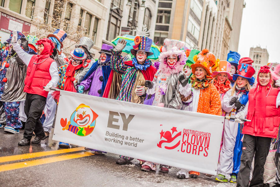 Distinguished Clown Corps at the America’s Thanksgiving Parade®