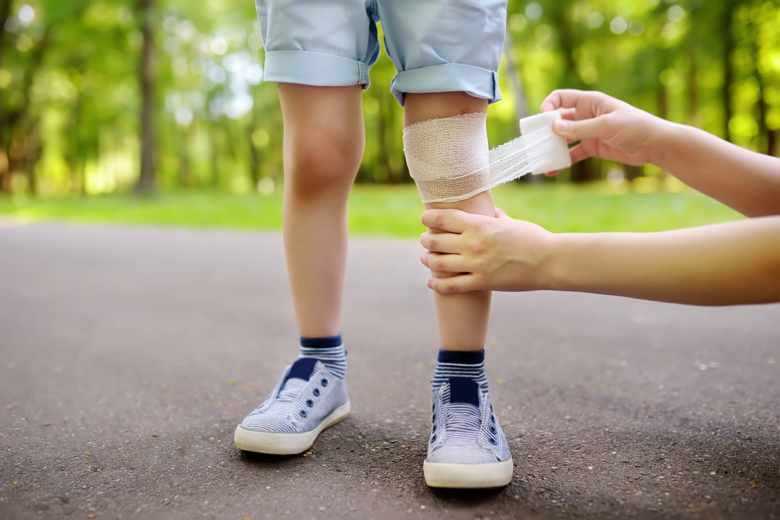 little kid injured