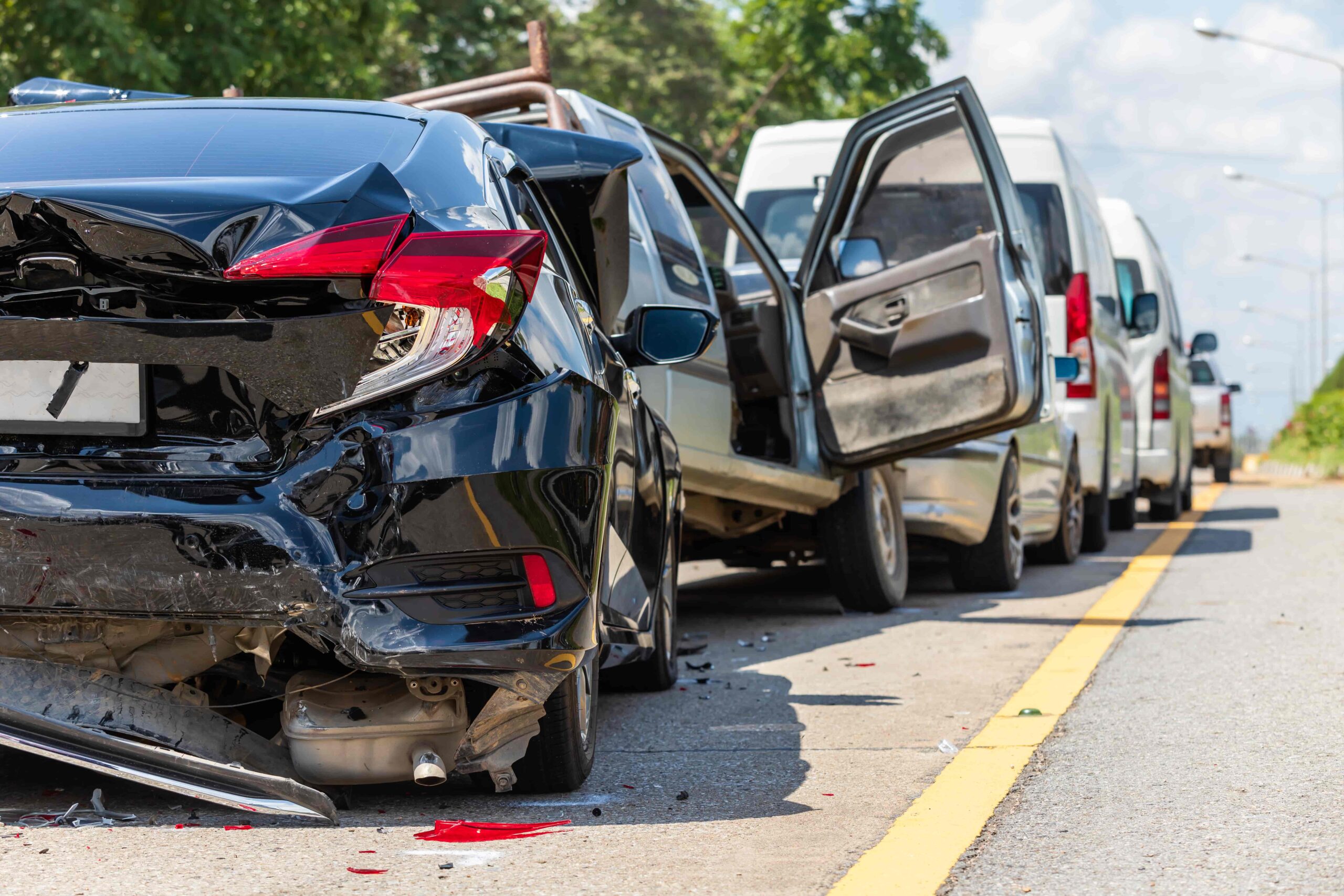 multiple car accident